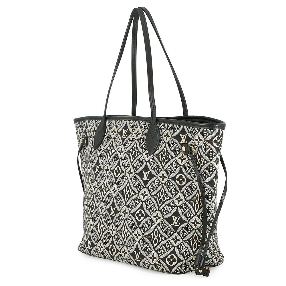 Louis Vuitton Tote Bag Monogram Jacquard SINCE 1984 Neverfull Shoulder Black - Picture 2 of 12
